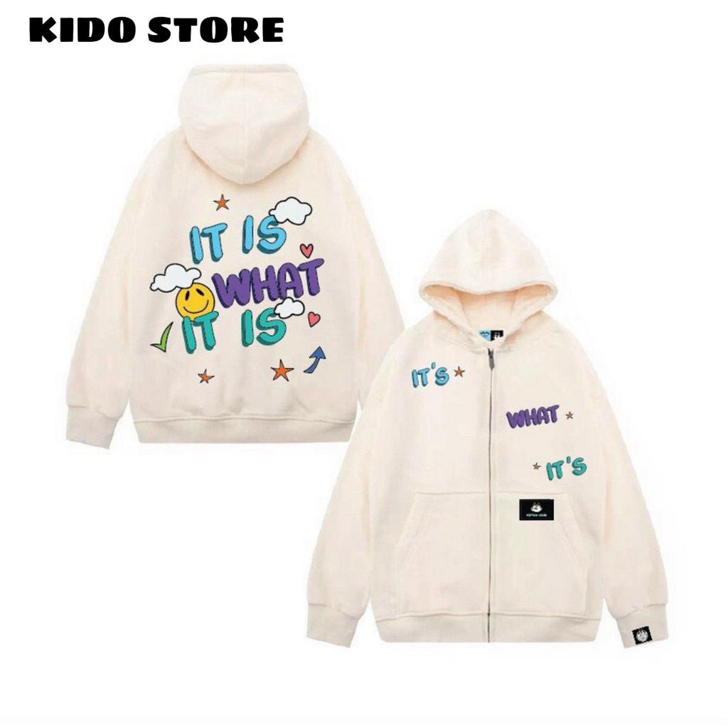 Áo khoác hoodie nỉ nam nữ form rộng thiết kế mới lạ độc đáo phong cách hàn tpc  của gkm_fashion