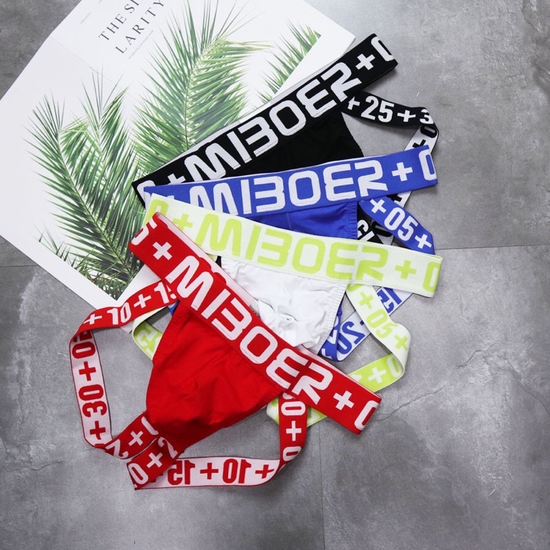 Quần jockstrap nam MIBOER - quần lót nam hở mông dây đan chéo sexy quyến rũ cho đêm say nồng
