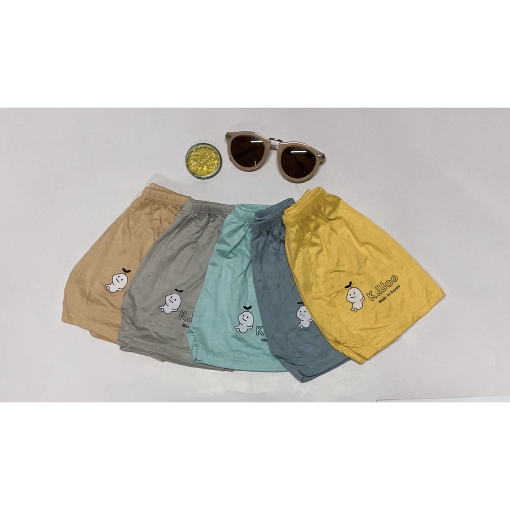 Quần Đùi Thun Lạnh Hoạ Tiết Đáng Yêu Cho Bé Trai, Bé Gái 5-15kg