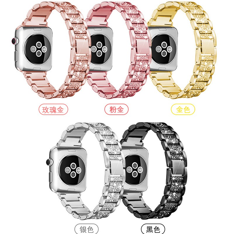 Dây Đeo Kim Loại + Ốp Bảo Vệ Mặt Đồng Hồ Thông Minh Apple Watch Se 6