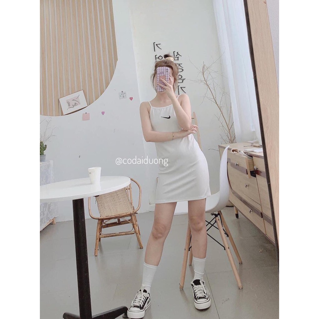 [Mã SKAMA06 giảm 8% tối đa 50K đơn 250K] Váy hai dây neki ôm body siêu hot 💕Váy hai dây nữ bozip | BigBuy360 - bigbuy360.vn