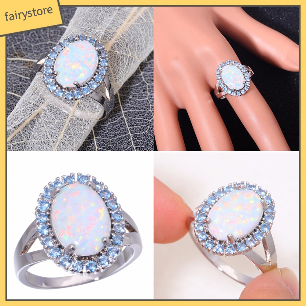 Nhẫn Đính Đá Mắt Mèo Giả Thời Trang Nữ Tính