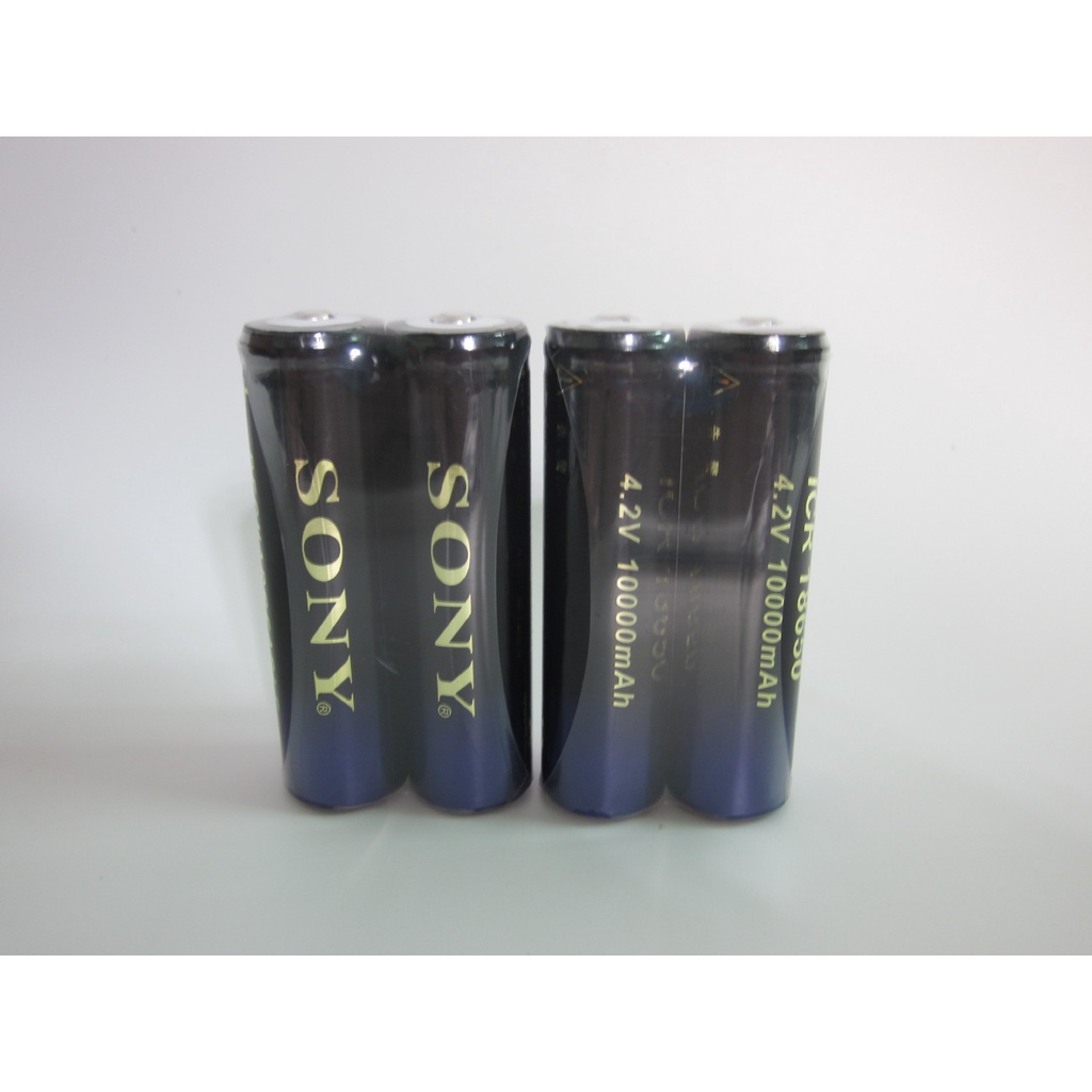 Pin Sạc Lithium Ion 18650 4.2v (10.000mAh) Sony dùng cho đèn pin siêu sáng, máy nghe nhạc, Đài Radio, Cell Pin...
