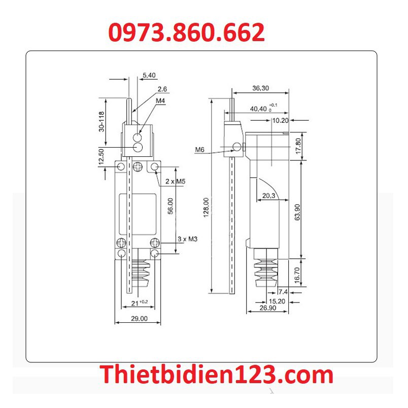 Công tắc hành trình ME 8104,8107,8108,8111,8122