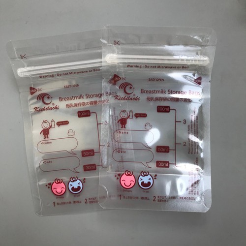 (Tặng kèm 01 bút dấu) Hộp 30 túi trữ sữa Kichi dung tích 100ml