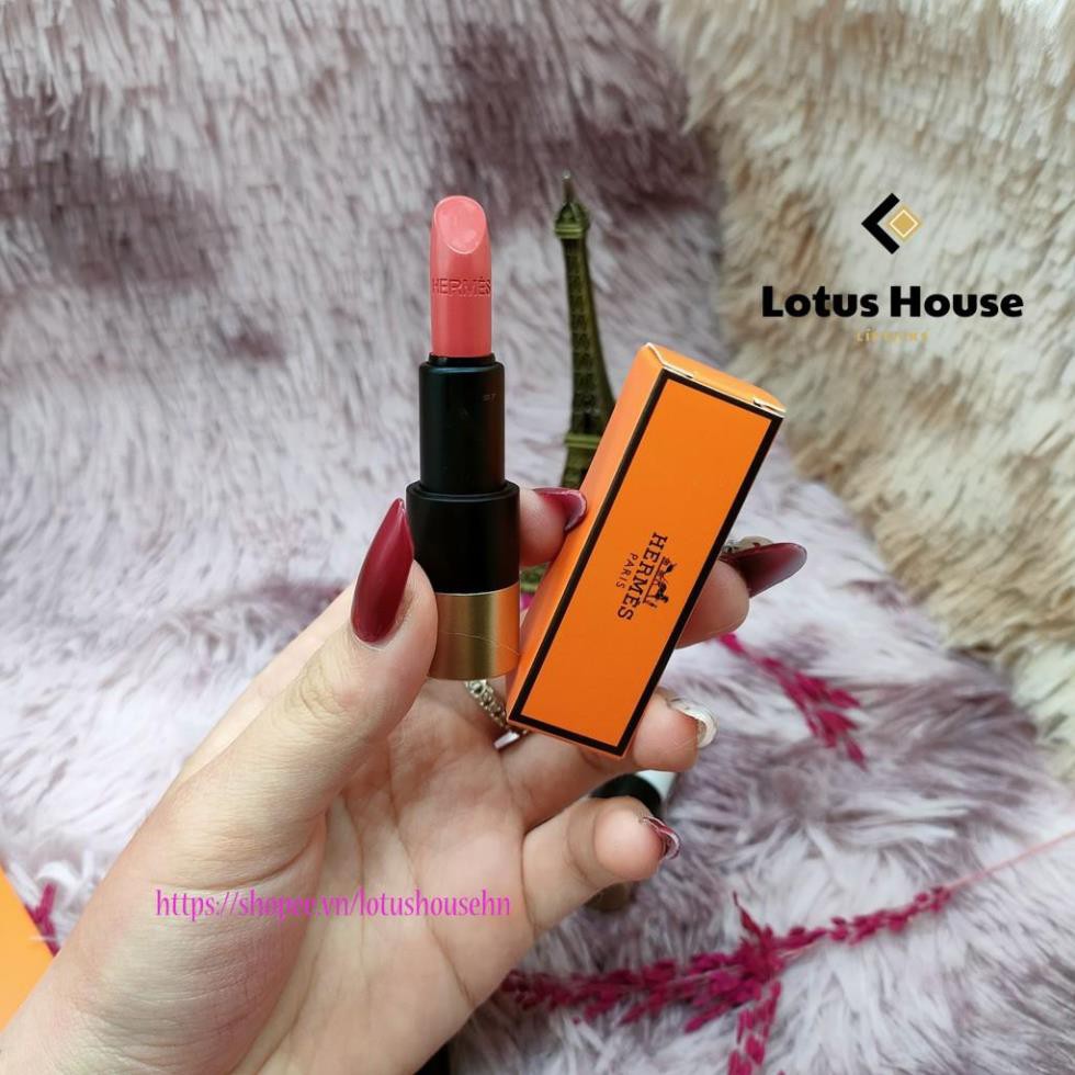 Son Hermes Satin Lipstick minisize 1.2g thiết kế biểu tượng siêu sang chảnh với bờ môi mềm mại bền màu