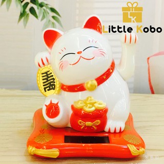 Mèo Thần Tài Vẫy Tay Năng Lượng Mặt Trời Mèo Thần Tài Quay Tay