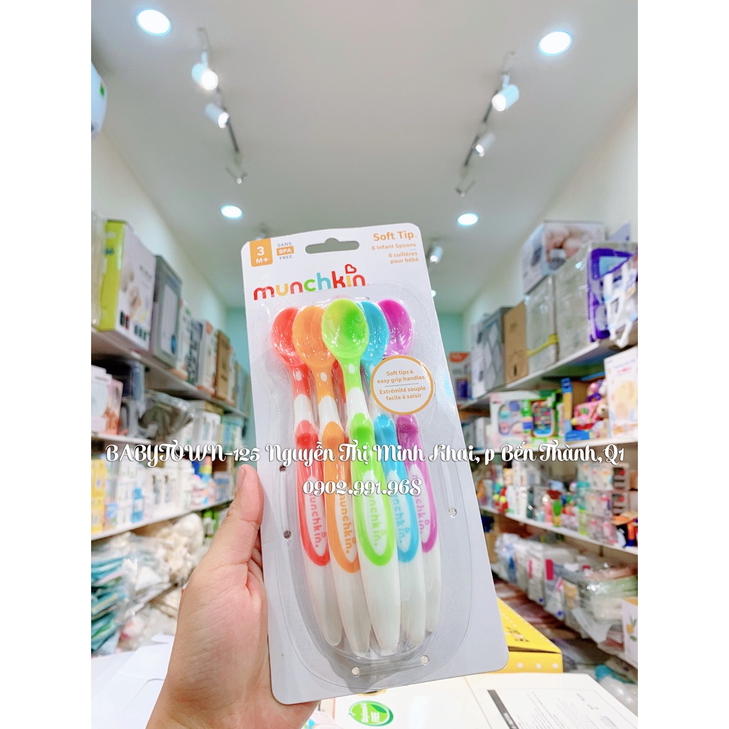 Thìa mềm ăn dặm cho bé Munchkin (Bộ 6 thìa)