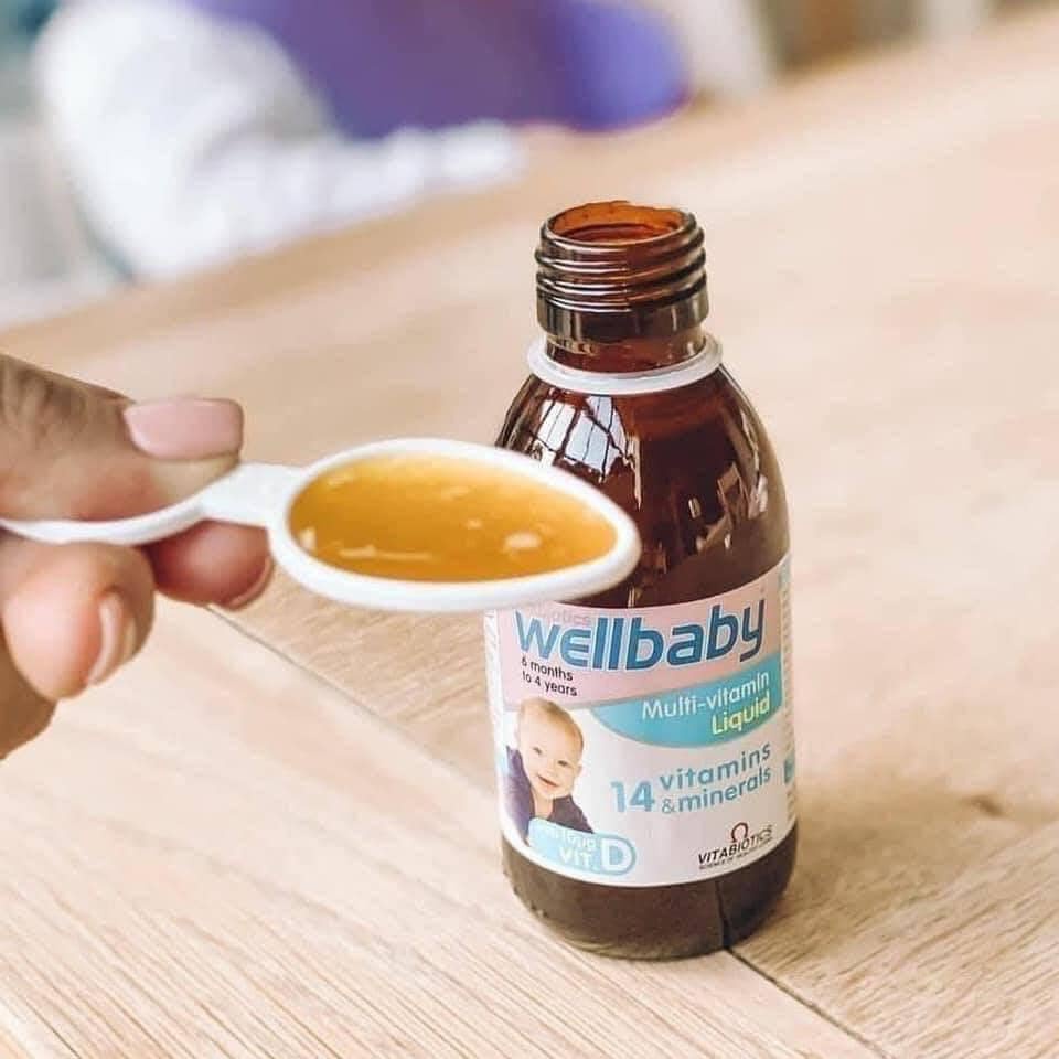 Vitamin tổng hợp Wellbaby Multi-vitamin cho bé từ 6 tháng đến 4 tuổi chính hãng Anh