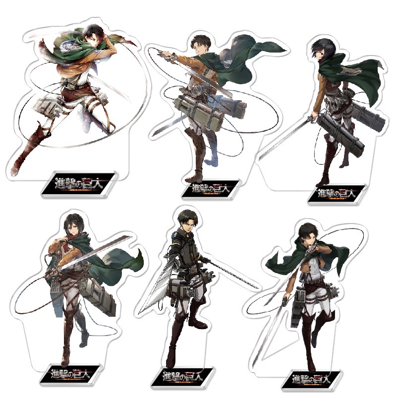 (m1) Mô hình nhân vật mica standee Attack on Titan Đại chiến Titan anime chibi trang trí trưng bày