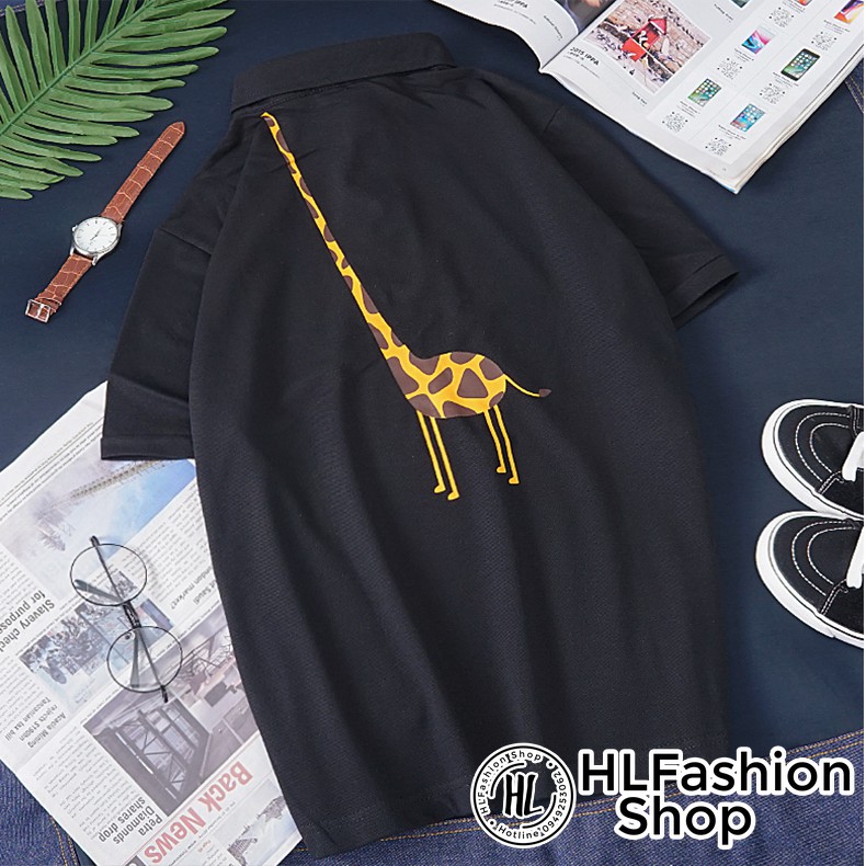 Áo thun tay lỡ unisex T-shirt cổ trụ em Huơu Cao cổ kute phô mai - form rộng freesize