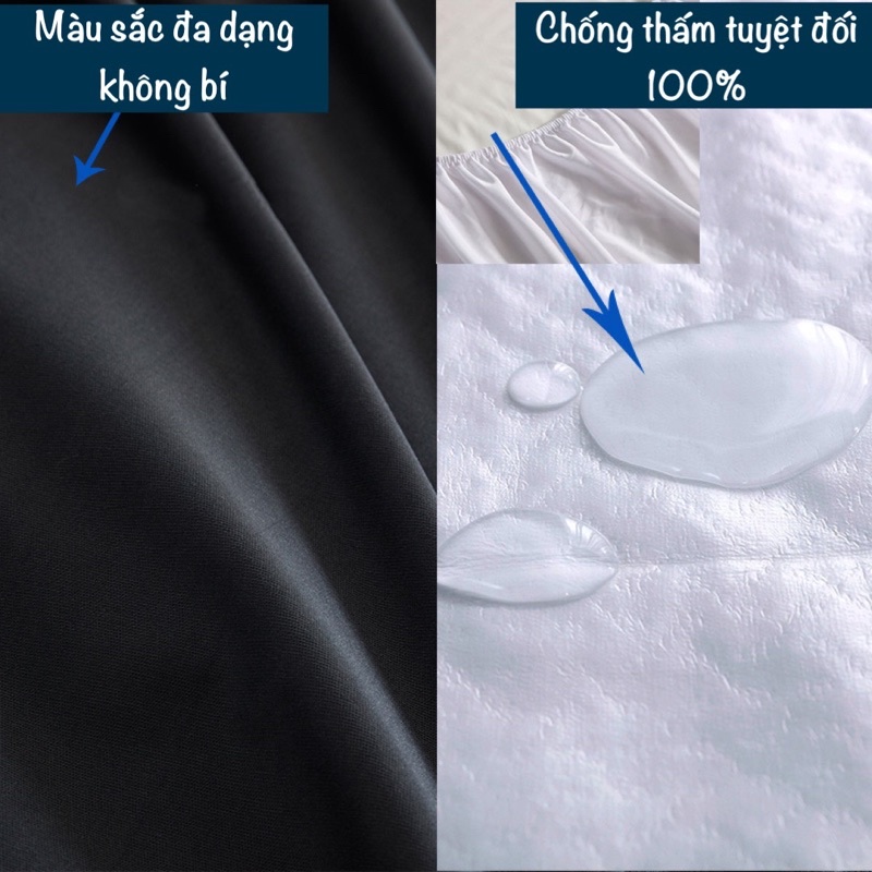 Ga Chống Thấm Màu Trơn Cao Cấp, Chống Nước Tuyệt Đối, Không Bí