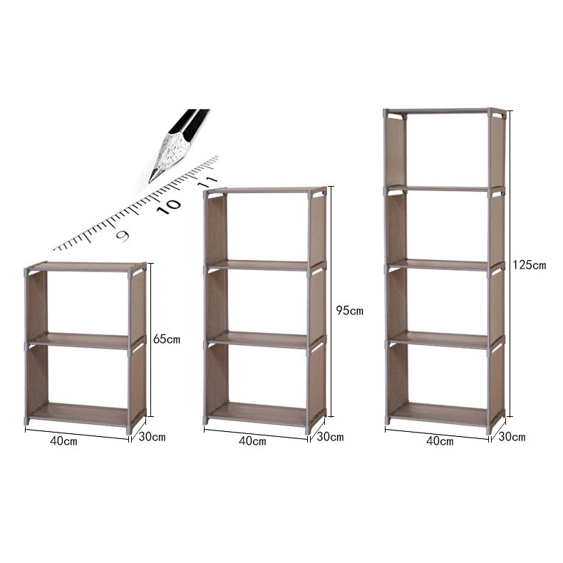 Kệ sách khung inox,3 buồng 9 ngăn chắc chắn