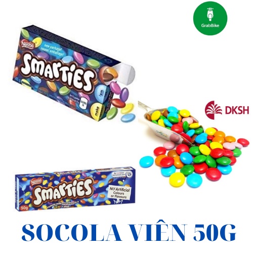 Smarties Socola 50g kẹo trái cây date 12/2022-[FREE SHIP] TỪ ĐƠN 50K