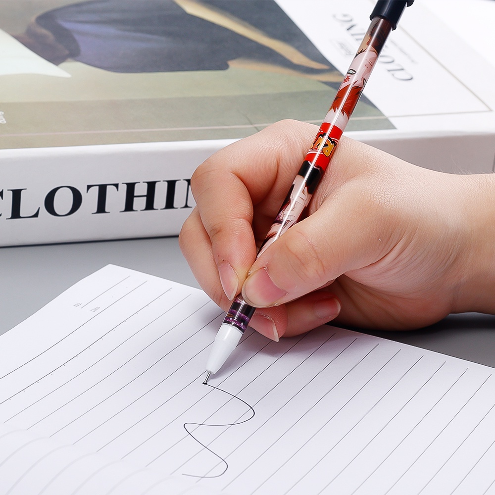 1 Bút Bi Hình Hoạt Hình Đáng Yêu Màu Sắc Ngẫu Nhiên Không Trượt Cho Học Sinh