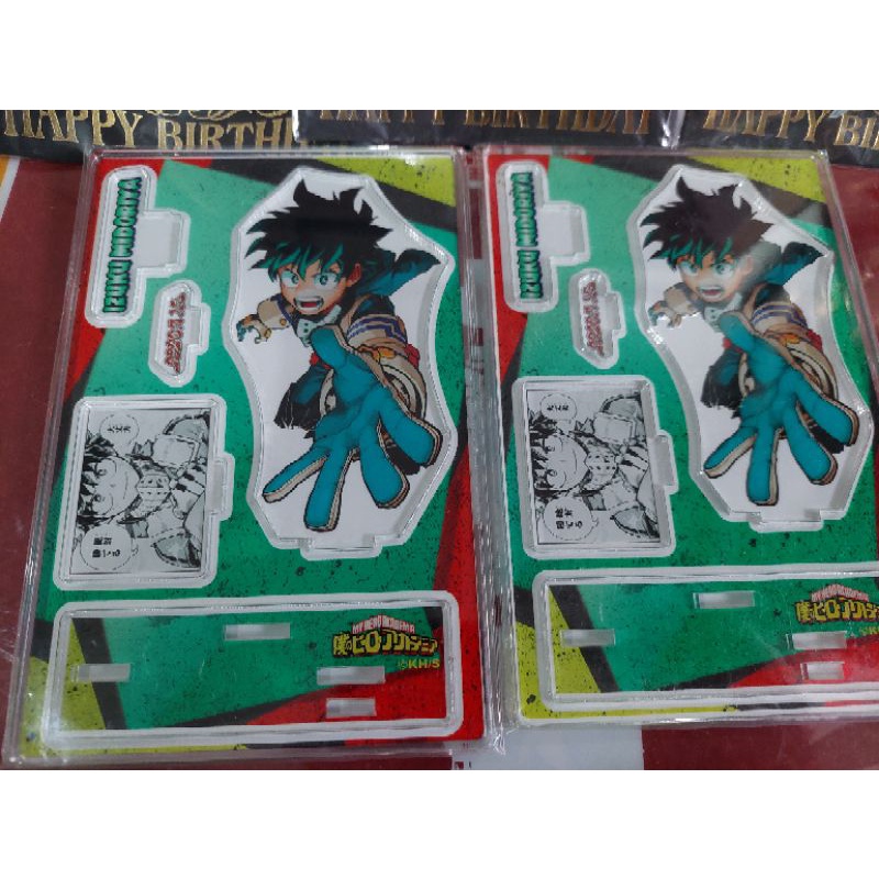 Huy hiệu + standee sinh nhật BnHA