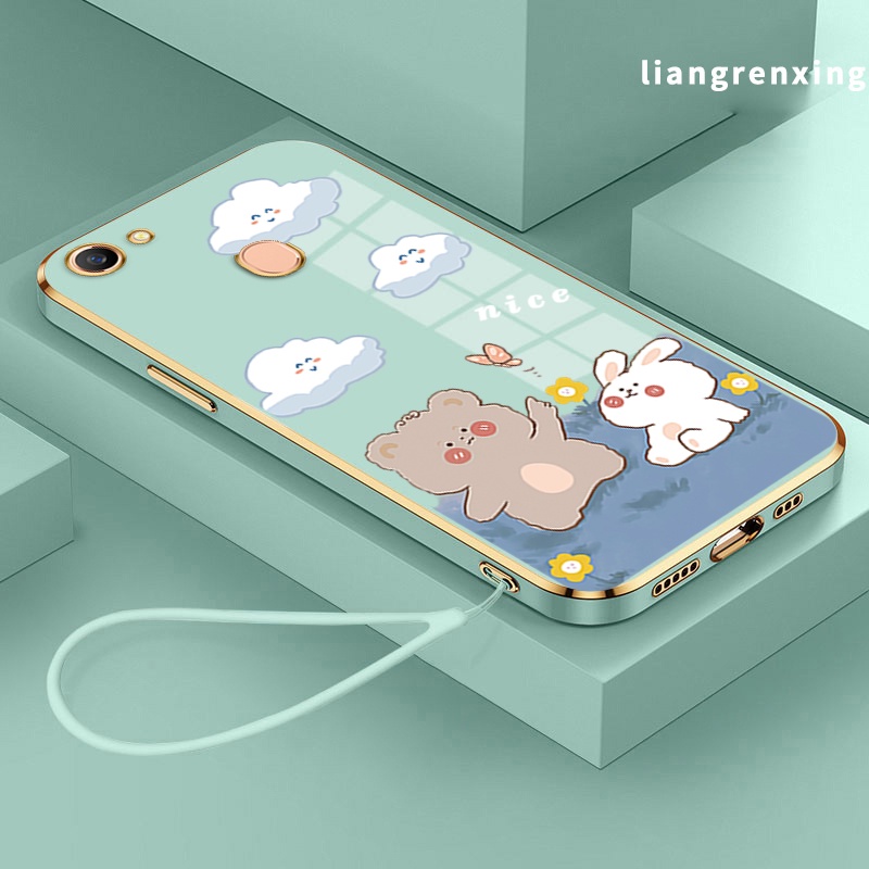 Ốp Điện Thoại Silicon Mềm Mạ Điện Chống Sốc Cho OPPO F5 OPPO F7 Ddx01