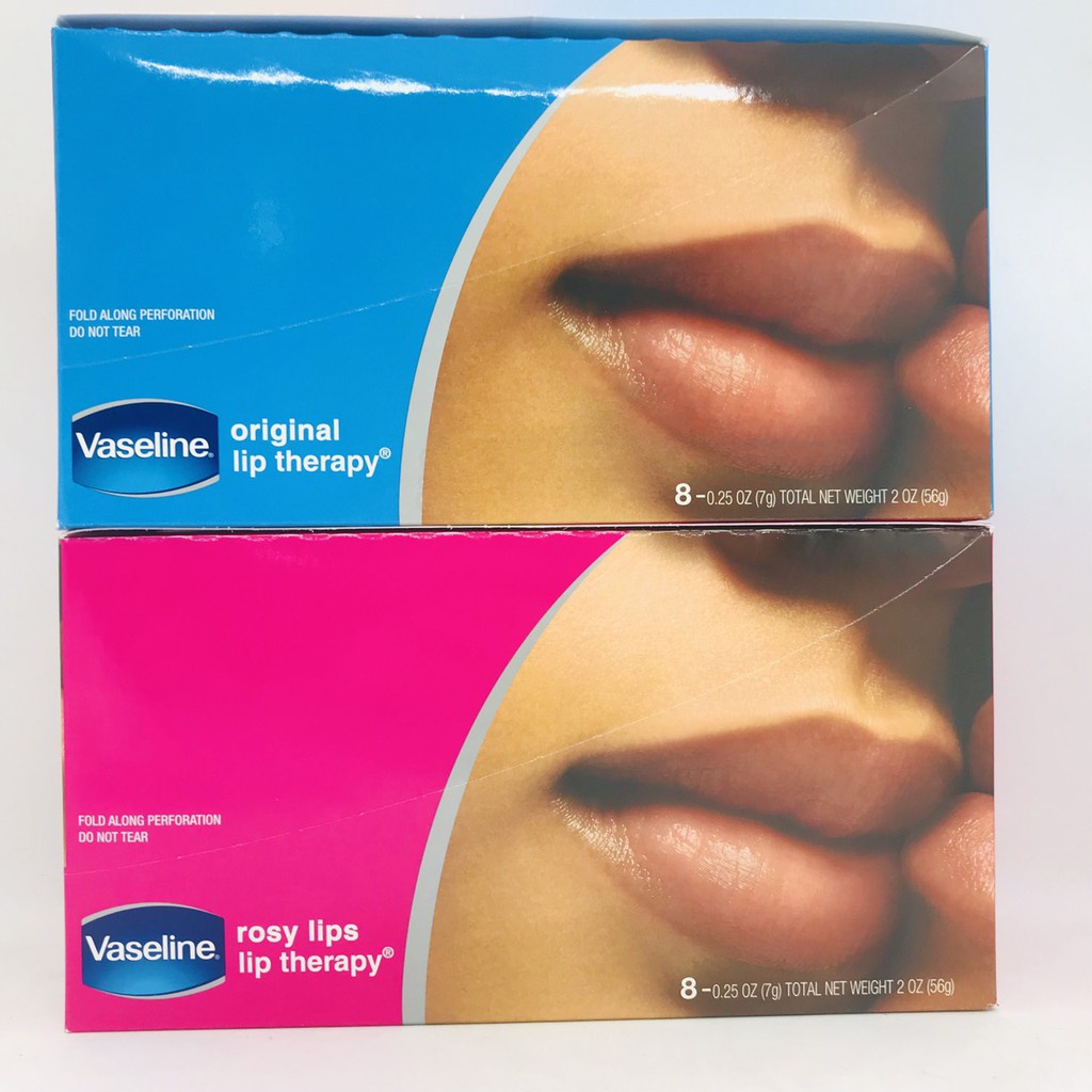 [SỈ LỐC 8 VỈ] Son Sáp Dưỡng Môi Mềm Mịn Vaseline Lip Therapy Original Rosy Lip Cacoa Butter Creme Brulee (7g) Chuẩn USA