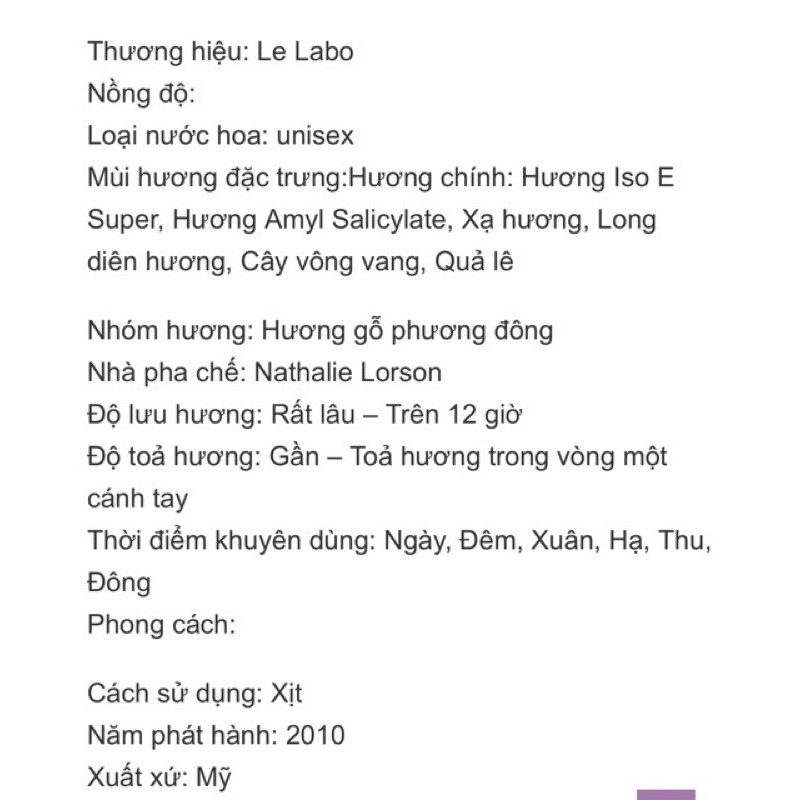 Nước hoa Le Labo Another 13 | BigBuy360 - bigbuy360.vn