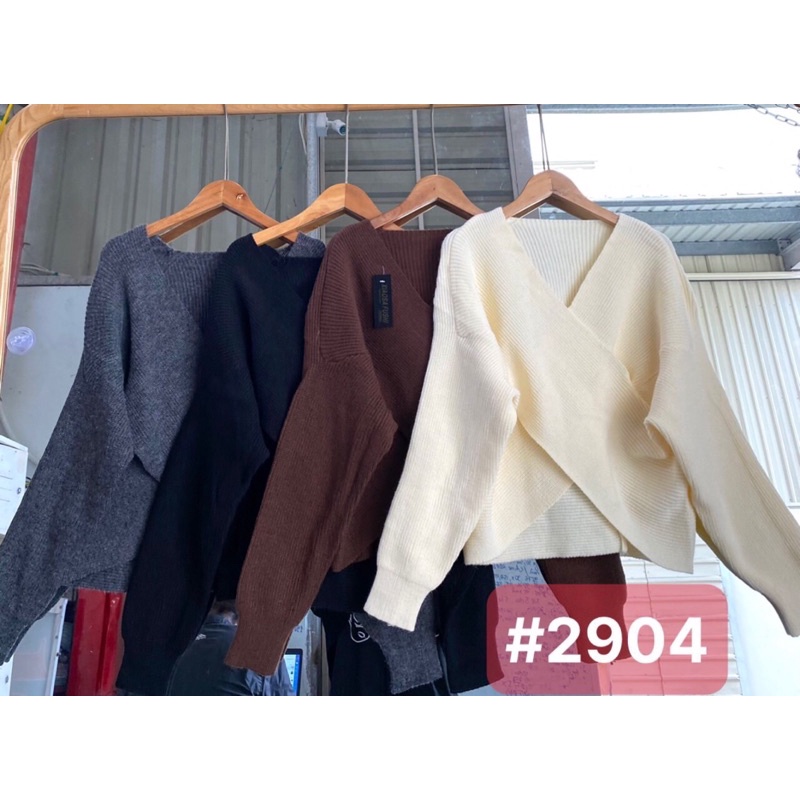 (Ảnh thật) Áo len dài tay vạt chéo Hàn Quốc loại 1 | BigBuy360 - bigbuy360.vn
