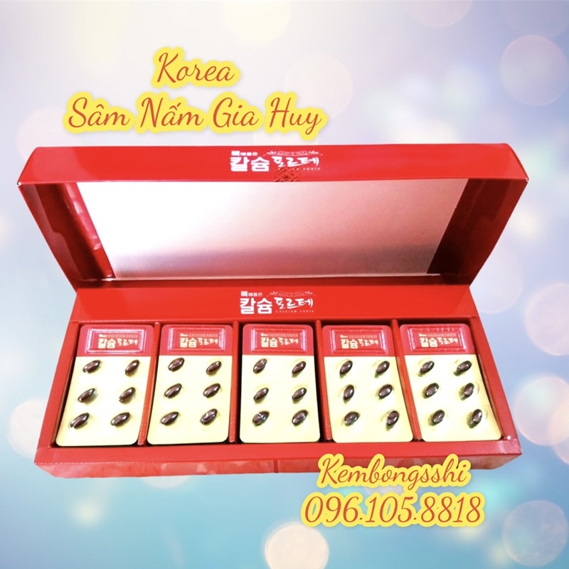 [HÀNG MỚI] Viên Canxi Hanmi Hàn Quốc Hộp Đỏ 120 Viên