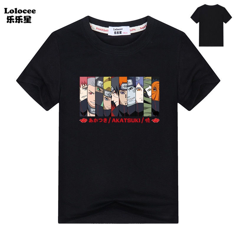Nóng Anime Nhật Bản Naruto Áo Bé Trai Akatsuki Hoạt Hình Đồ Họa Tee Cosplay Unisex Áo Sasuke Itachi 