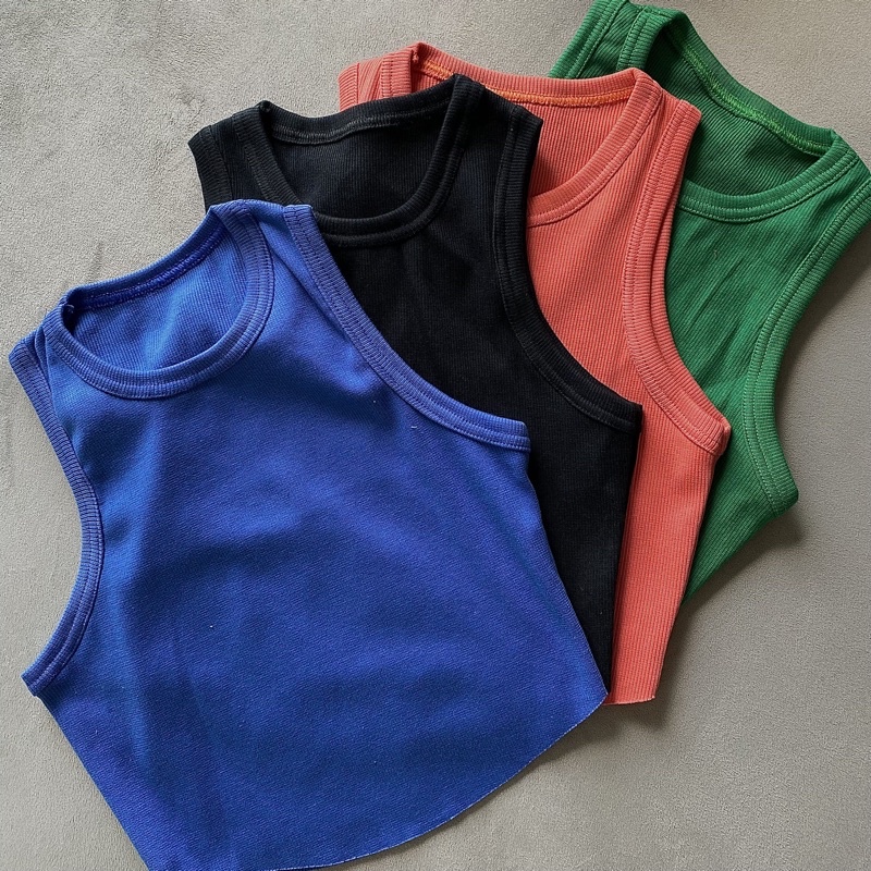 Áo sát nách lai bầu (ảnh thật shop chụp)