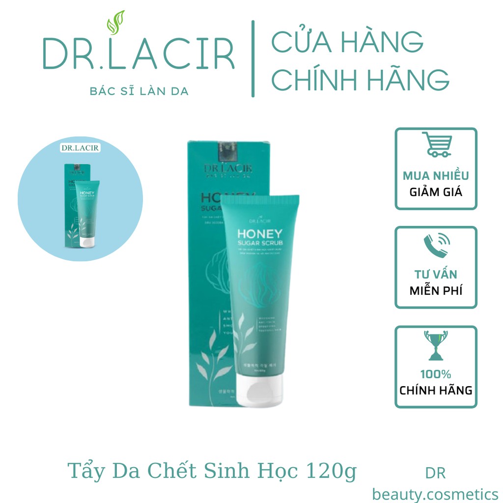 Tẩy Da Chết Sinh Học HONEY SUGAR SCRUB Dr Lacir 120g