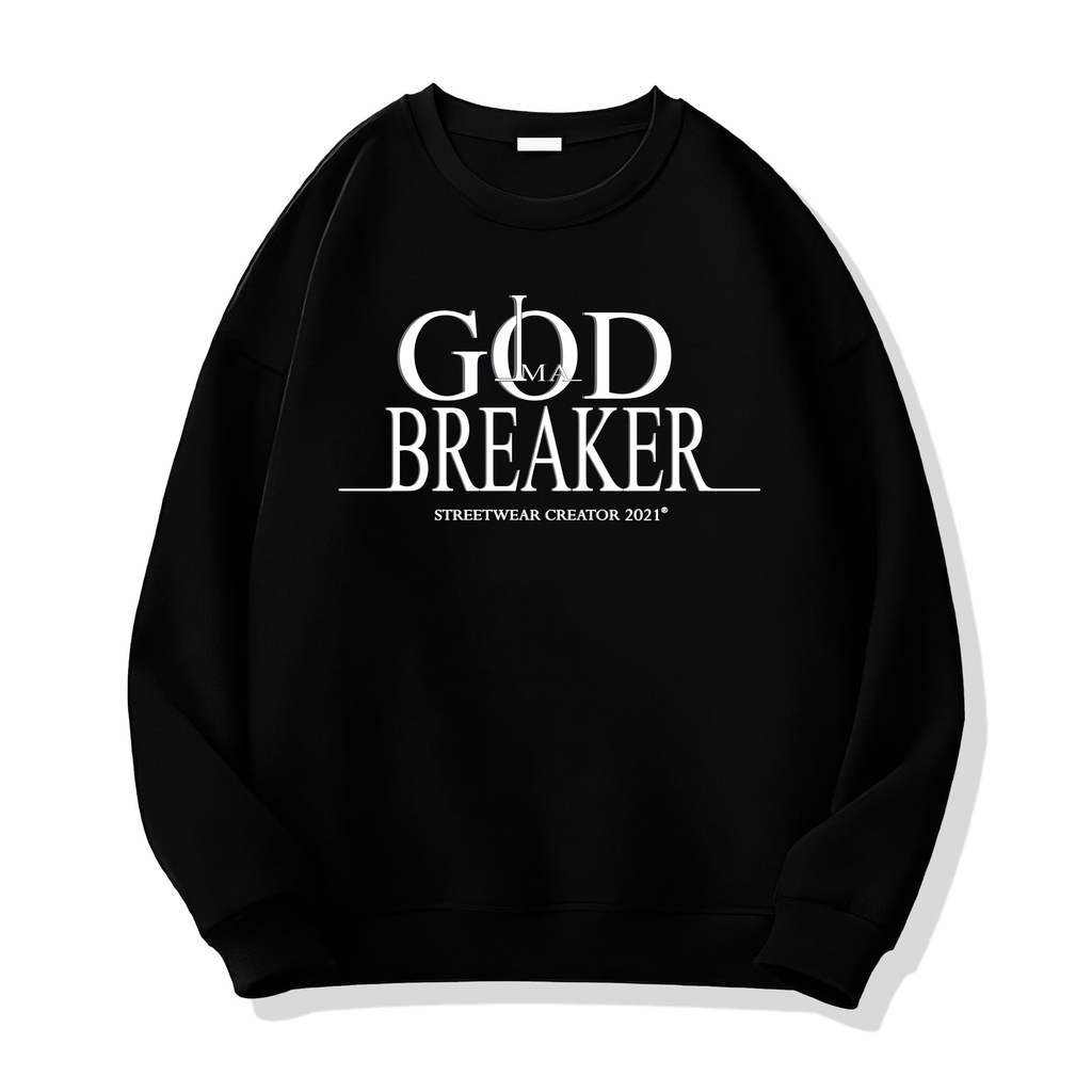 Áo Sweater Basic Màu Xanh Dương iMA God Breaker