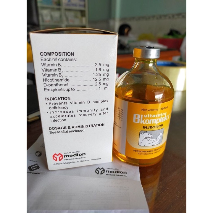 Bổ sung vitamin nhóm B giúp tăng sức, trợ lực, kích thích tính thèm ăn - VITAMIN B KOMPLEXS 100ml- dùng trong thú y