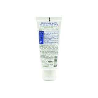 Sữa rửa mặt dưỡng trắng Acnes Pure White (tuýp 100g)