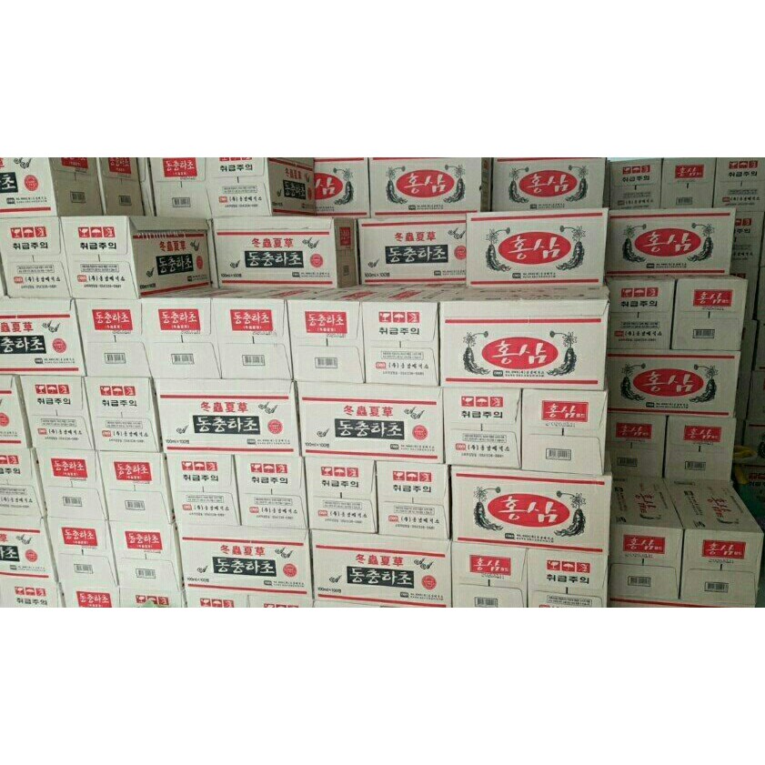 Nước Hồng Sâm Hàn Quốc, Nước Sâm Chính Hãng Korea Boss Hộp 10 chai