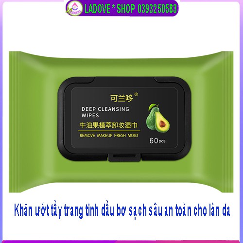 Khăn Ướt Tẩy Trang Tinh Dầu Bơ