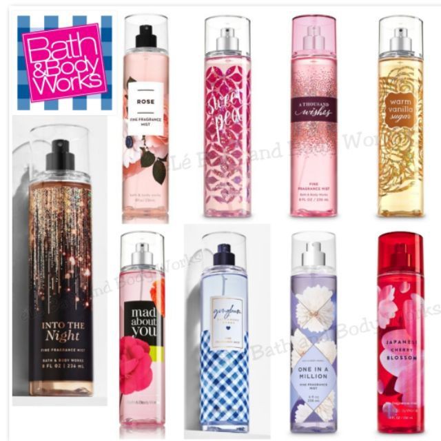 [ Bill Mỹ ]Trial mini 10ml- Xịt thơm toàn thân Bath and Body Works Dark Kiss/ Japanese Cherry Blossom/ Moonlight Path | BigBuy360 - bigbuy360.vn