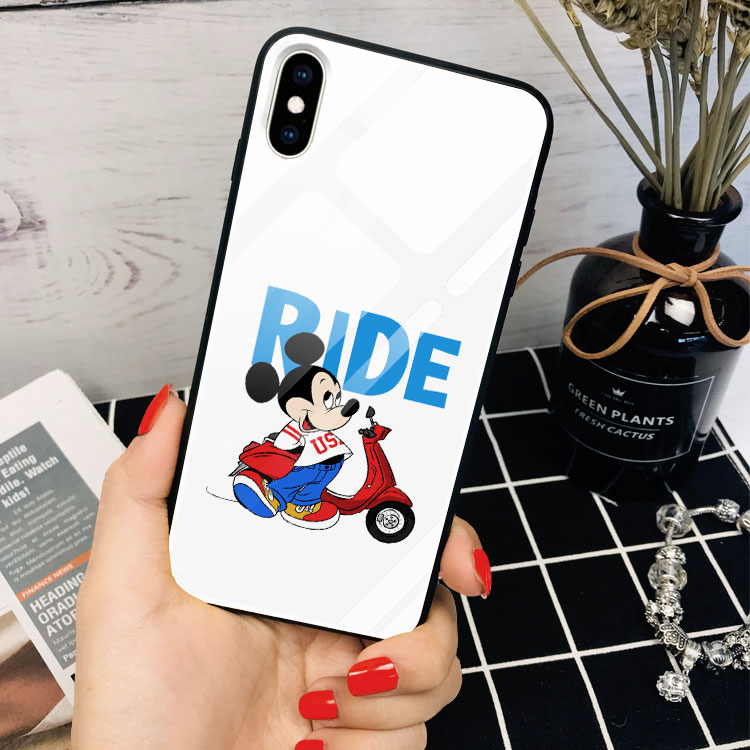 Ốp Iphone Xr In Hình Mickey Ride IPBOX Cho Iphone 12/11/ProMax/6/6S/7/8/Plus/X/Xs/Xr