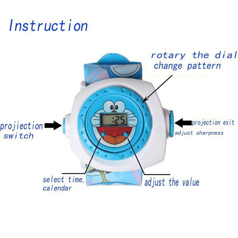Đồng Hồ Đeo Tay Họa Tiết Hoạt Hình Xinh Xắn Dành Cho Bé