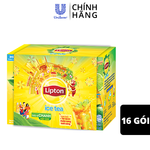 Trà chanh mật ong Lipton Ice Tea (16 Gói x 14g)