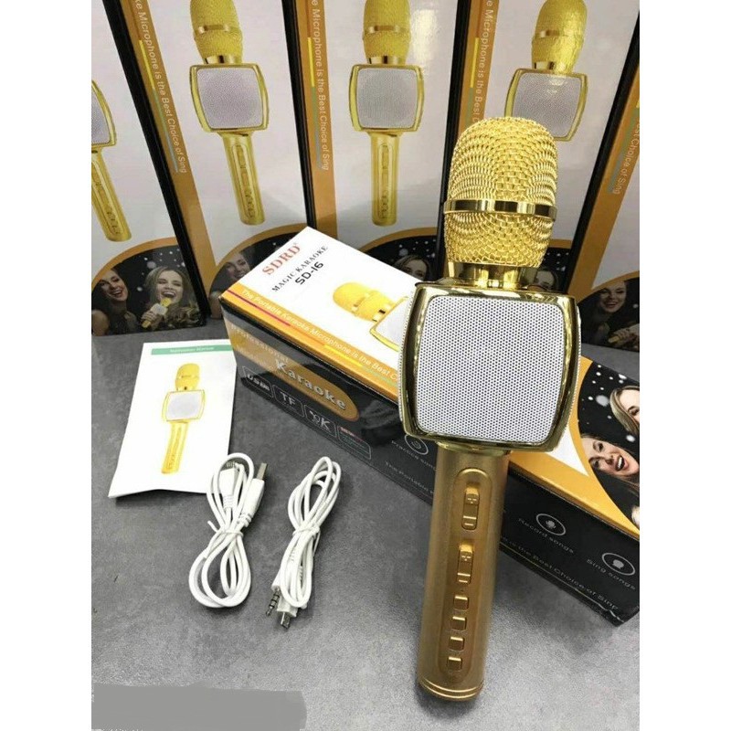 Micro bluetooth hát karaoke SD-16 âm thanh chuẩn