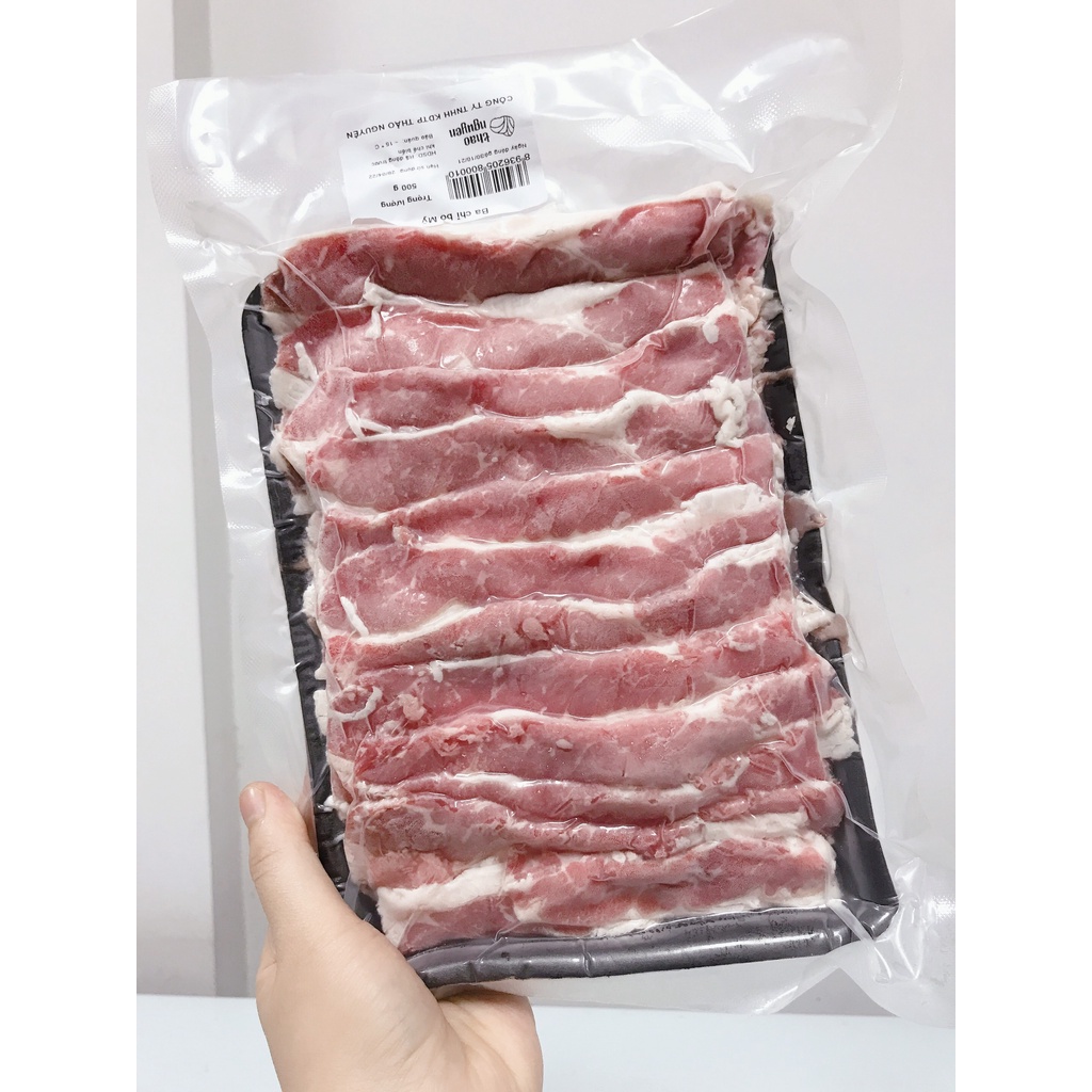 Ba chỉ bò mỹ khay 500gr