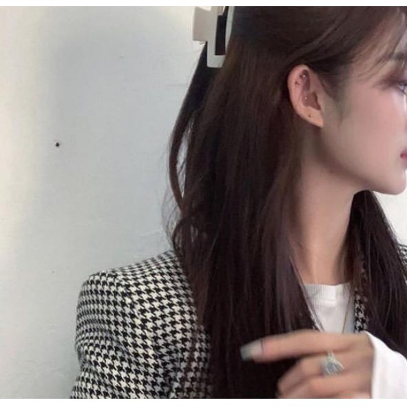 Kẹp tóc kẹp càng cua (gấp tóc) nhựa hình chữ nhật màu bóng thời trang xinh xắn DTOnline