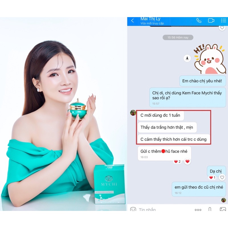 Kem Face Mychi - Kem Mychi face DNA ngựa Hoang