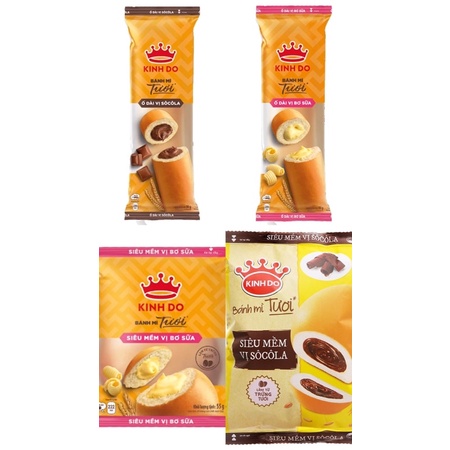 Bánh mì tươi Kinh Đô các loại