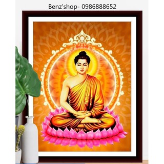 Tranh đính đá ( giá sỉ) Phật Thích Ca Mâu Ni VS482 (80*60), tranh thêu LV3433 (50x70cm)