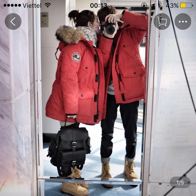 Nam Hàn áo khoác mùa đông nam và nữ vài công cụ dày xuống áo khoác nữ phần giữa ...