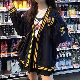 [Kèm ảnh thật] Áo Khoác Cardigan VERMONT Đen Thêu Tay UNISEX
