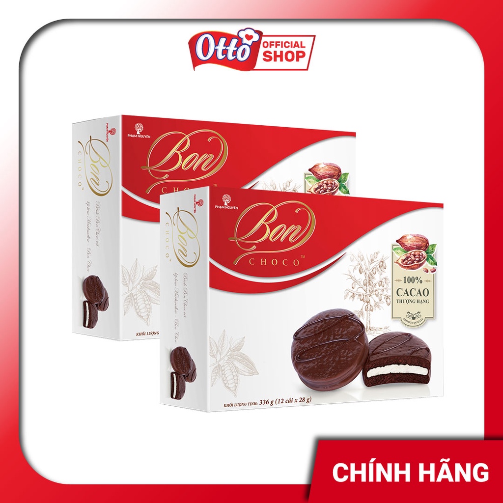 CHÍNH HÃNG Combo 2 Hộp Bánh Bon Choco 336g