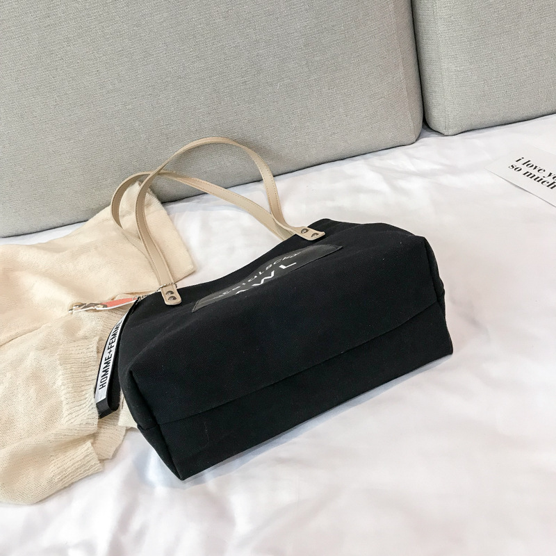 Túi xách tay vải canvas phong cách Hàn Quốc cho nữ