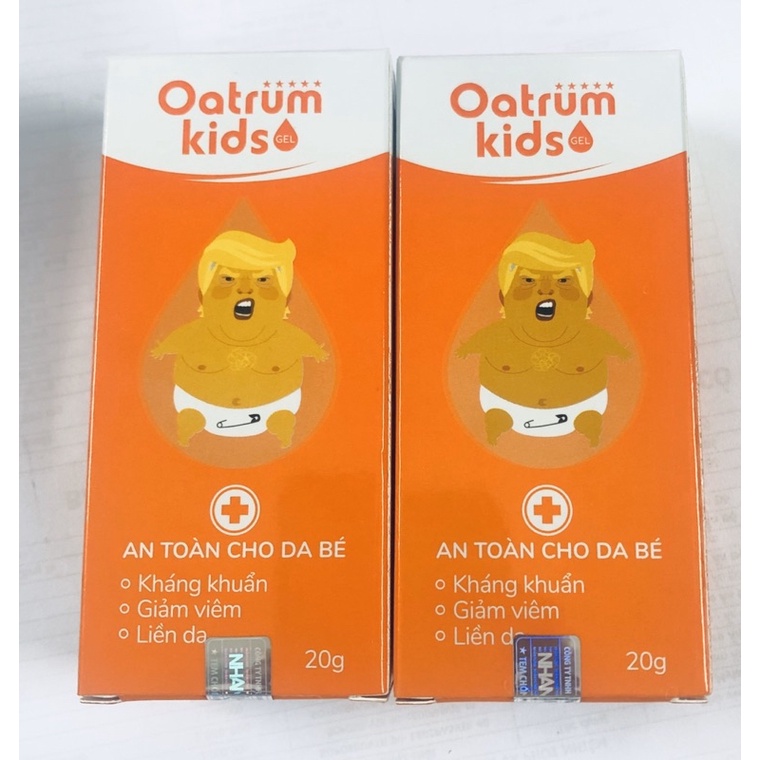 OATRUM KIDS - GEL HỖ TRỢ GIẢM HĂM TẢ, RÔM SẢY - AN TOÀN CHO TRẺ EM - CHÍNH HÃNG CÔNG TY