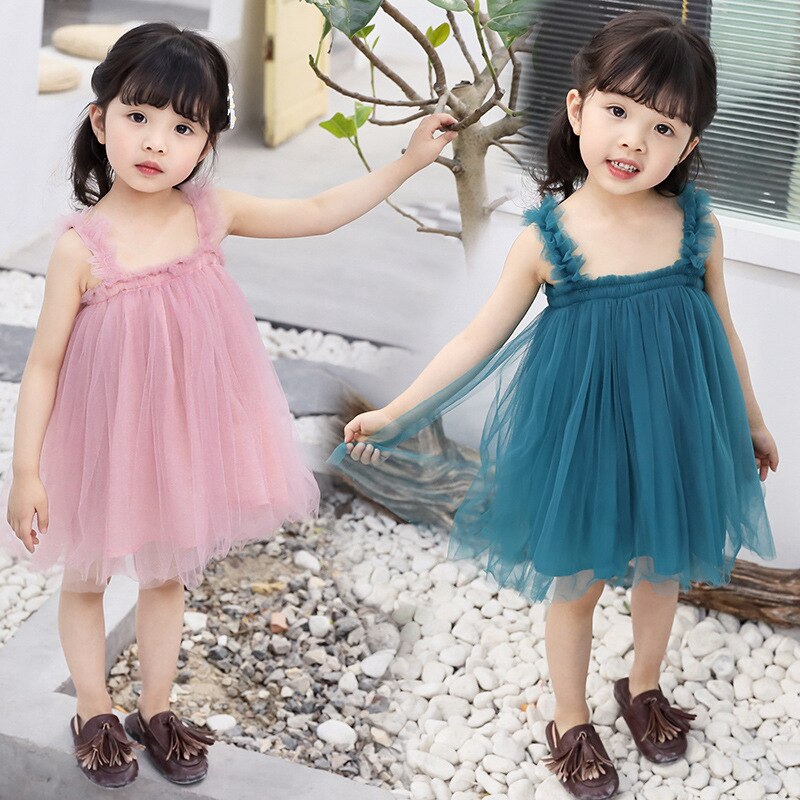 Đầm Công Chúa Dự Tiệc Thời Trang Mùa Hè Cho Bé Gái 1-6 Tuổi