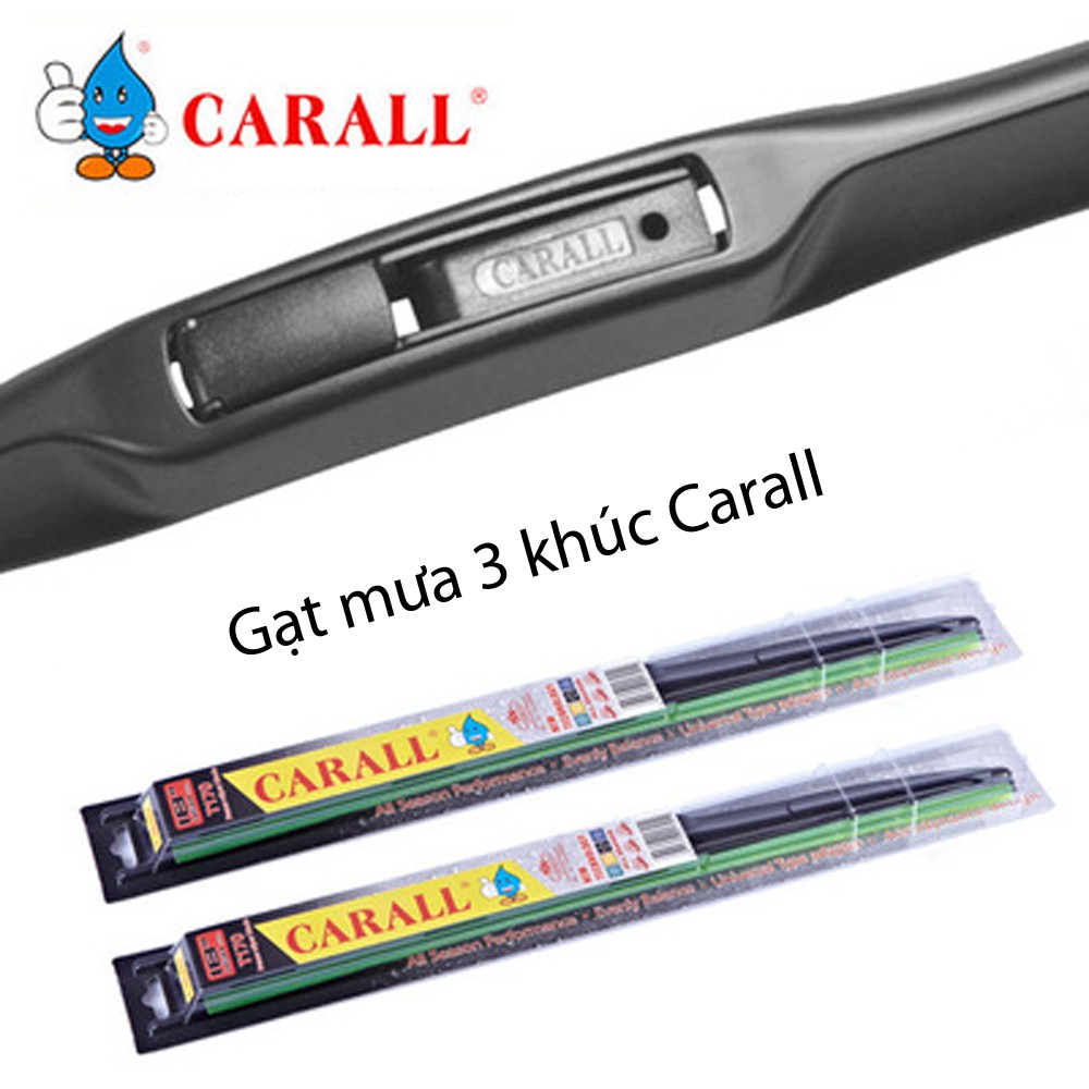 Gạt mưa ba khúc Carall silicone chính hãng cao cấp